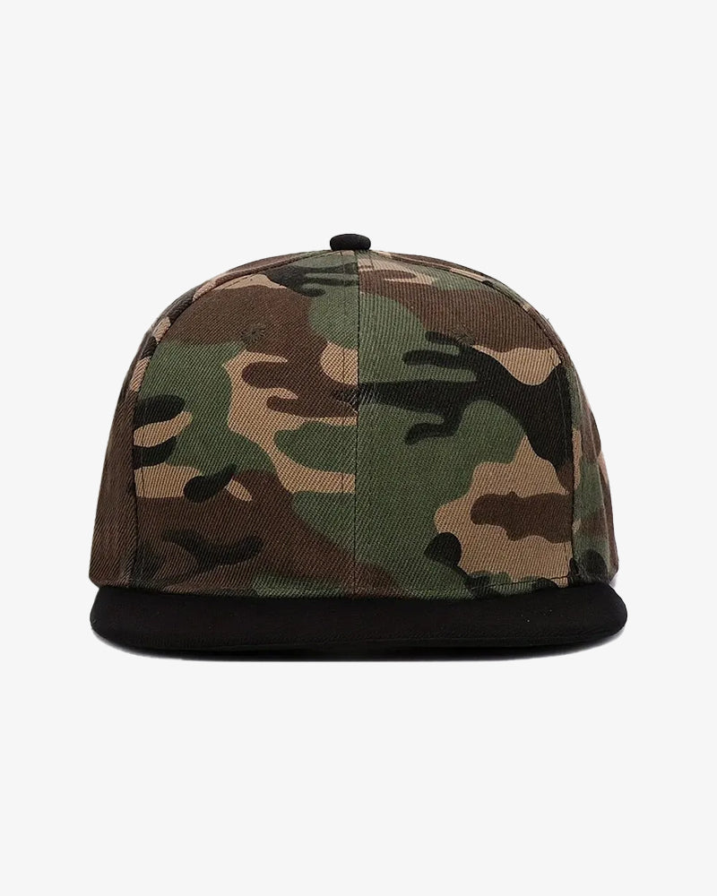 Green Camouflage Hip-Hop Snapback Cap - C0109