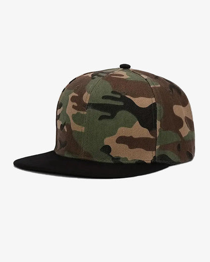 Green Camouflage Hip-Hop Snapback Cap - C0109