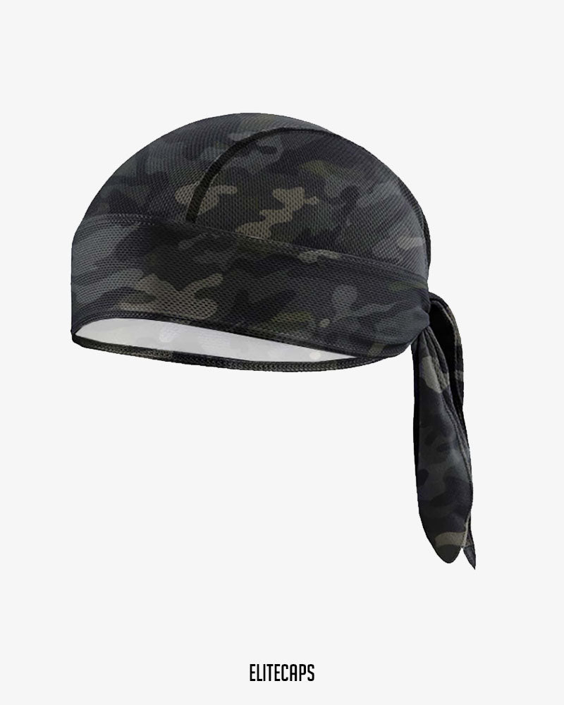 Dark Grey Camouflage Biker Bandana - B022