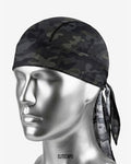 Dark Grey Camouflage Biker Bandana - B022