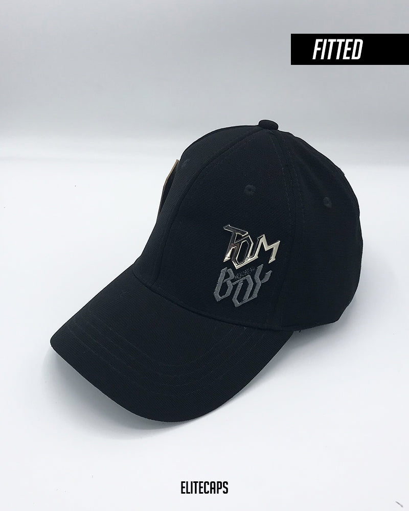 TOMBOY Black Fitted Cap - FLEXFIT - FC013