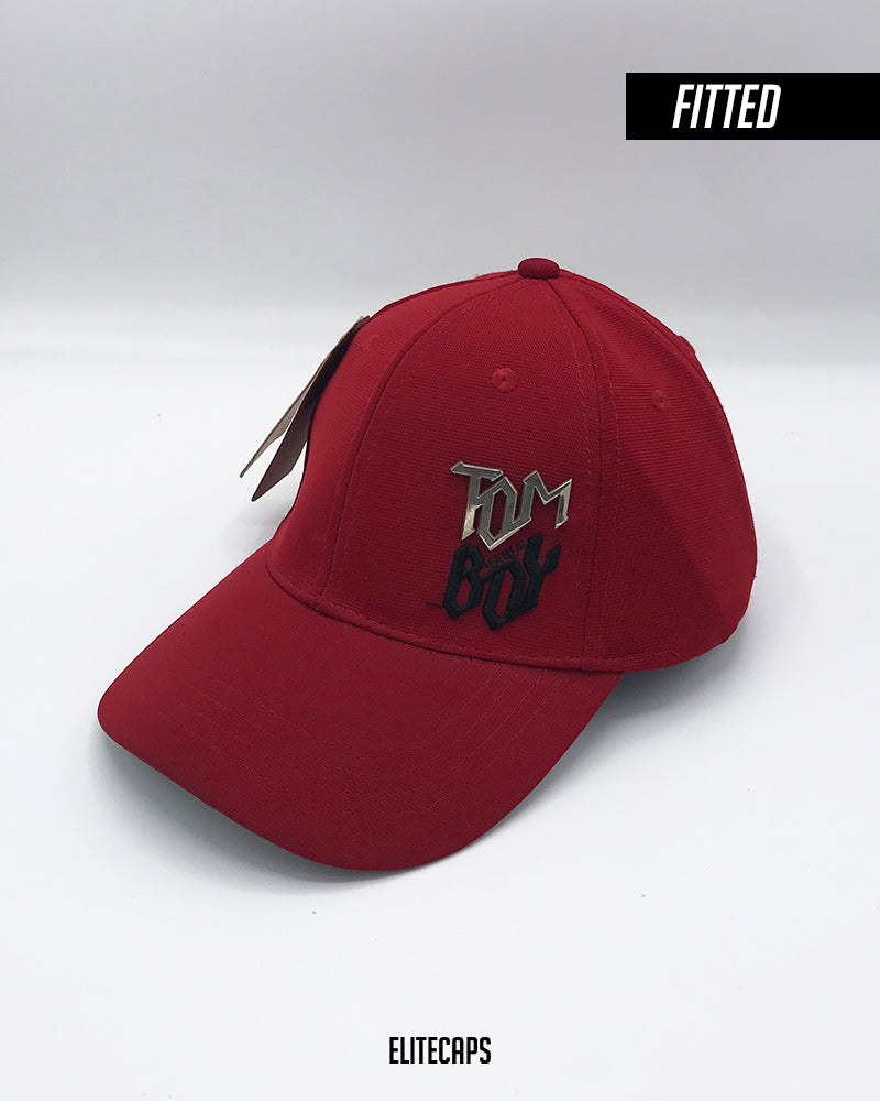 TOMBOY Red Fitted Cap - FLEXFIT - FC012
