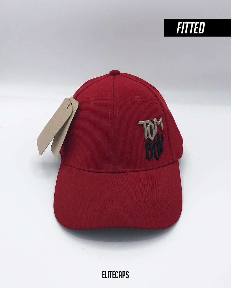 TOMBOY Red Fitted Cap - FLEXFIT - FC012