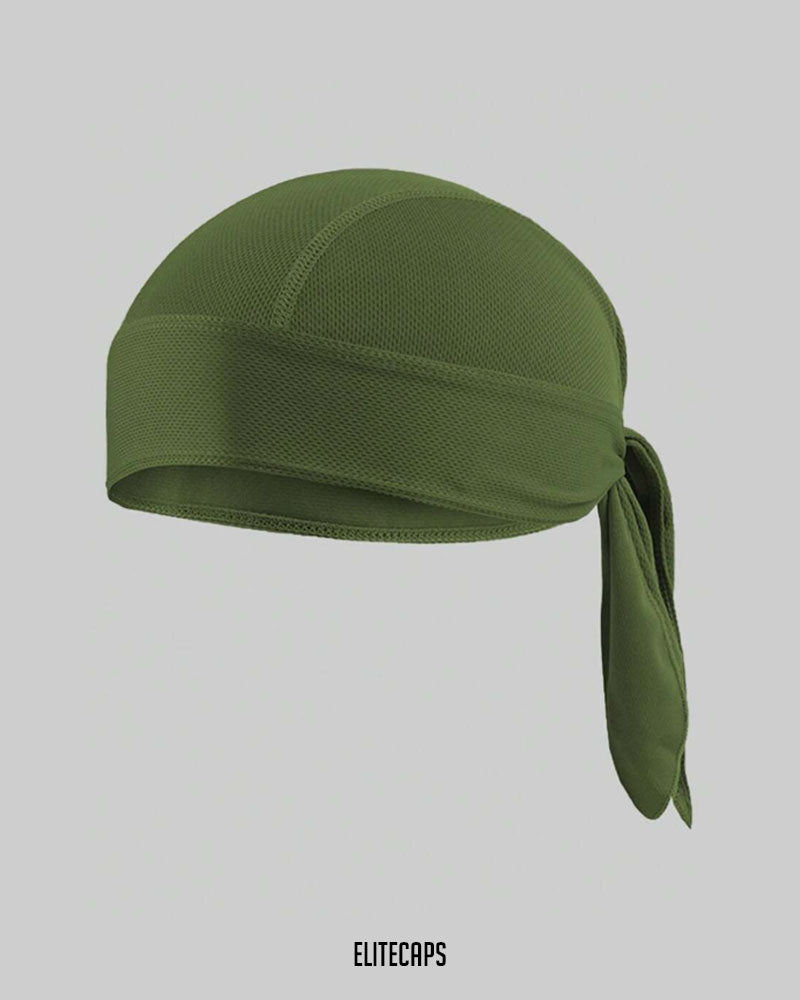 Plain Black Biker Bandana - B009