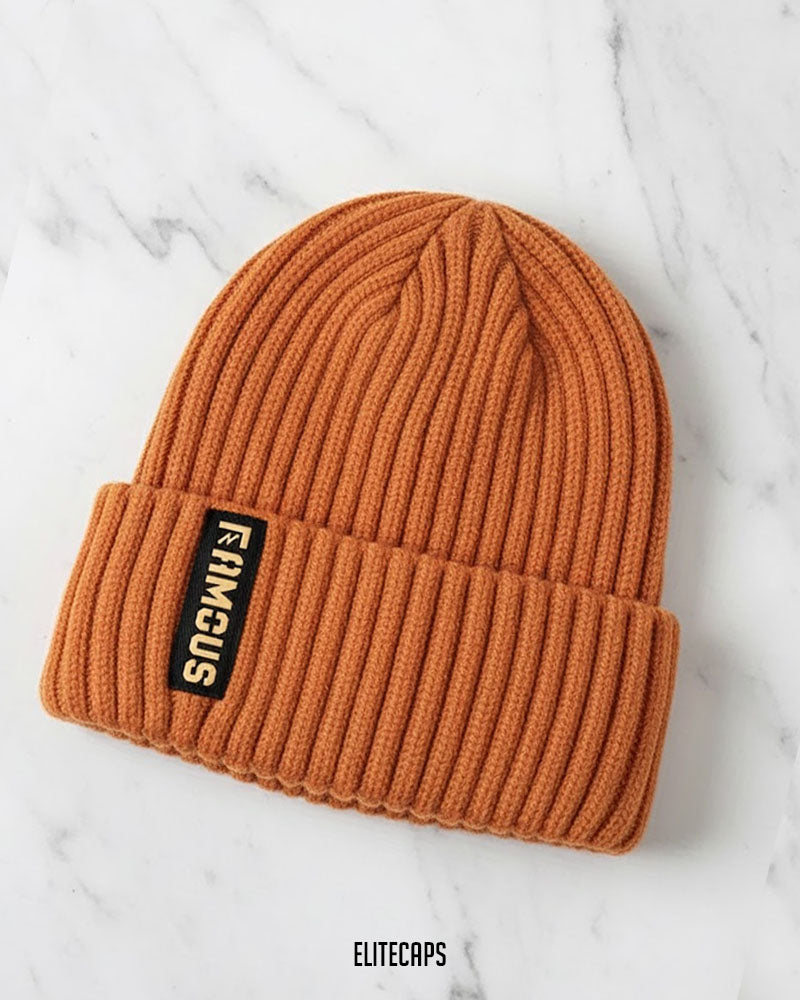 Soft Woolen Crochet Beanie (Orange) - B0102