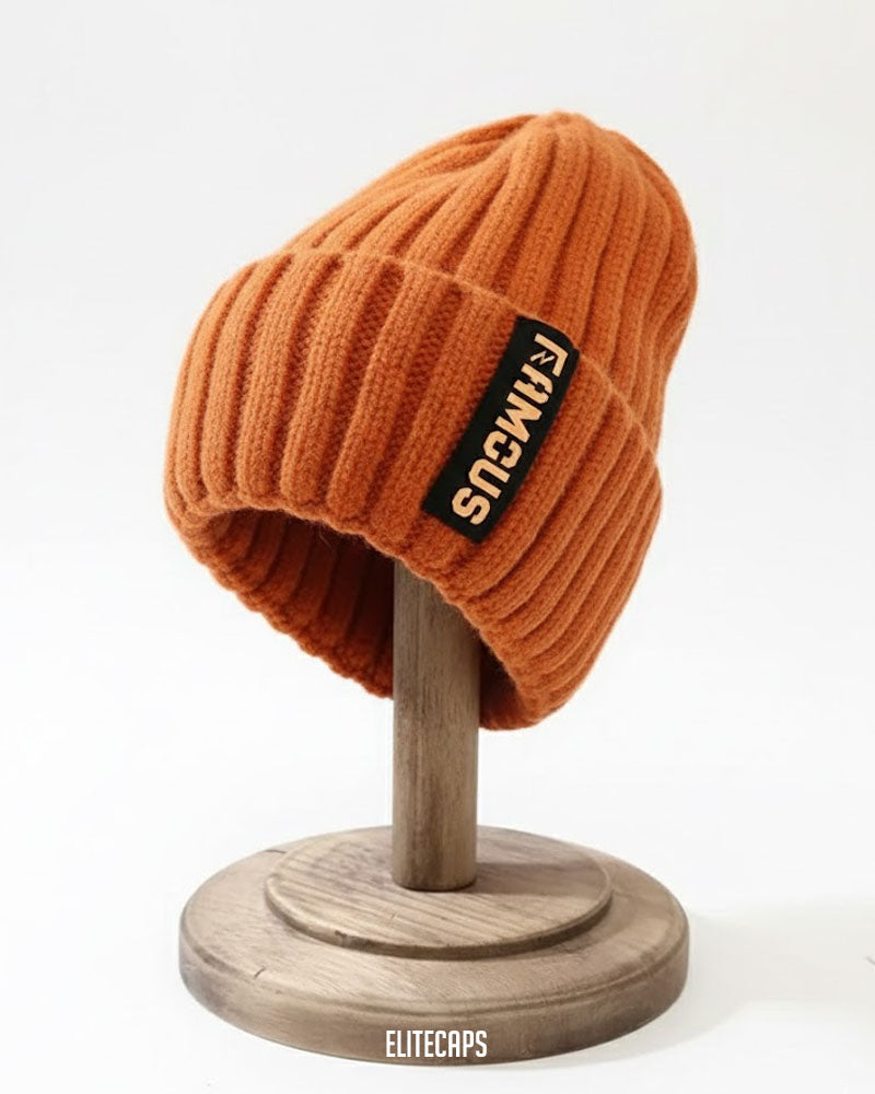 Soft Woolen Crochet Beanie (Orange) - B0102