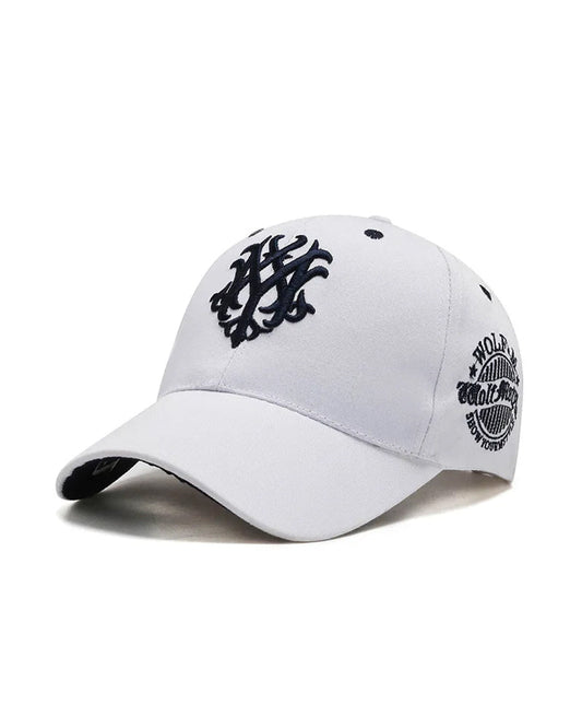 White Totem Embroidered Cap - C0143